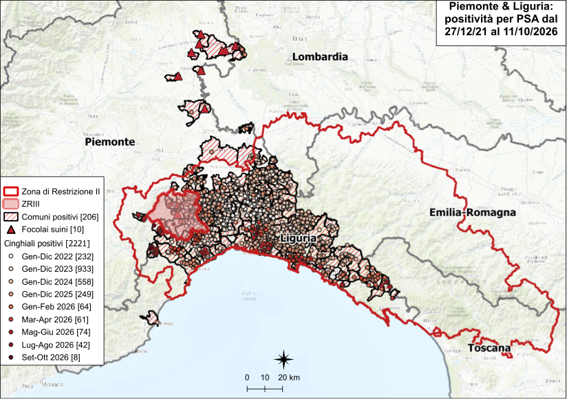 Immagine I CONTROLLI PER LA PSA – IN PIEMONTE UN NUOVO POSITIVO, NESSUNO IN LIGURIA 
