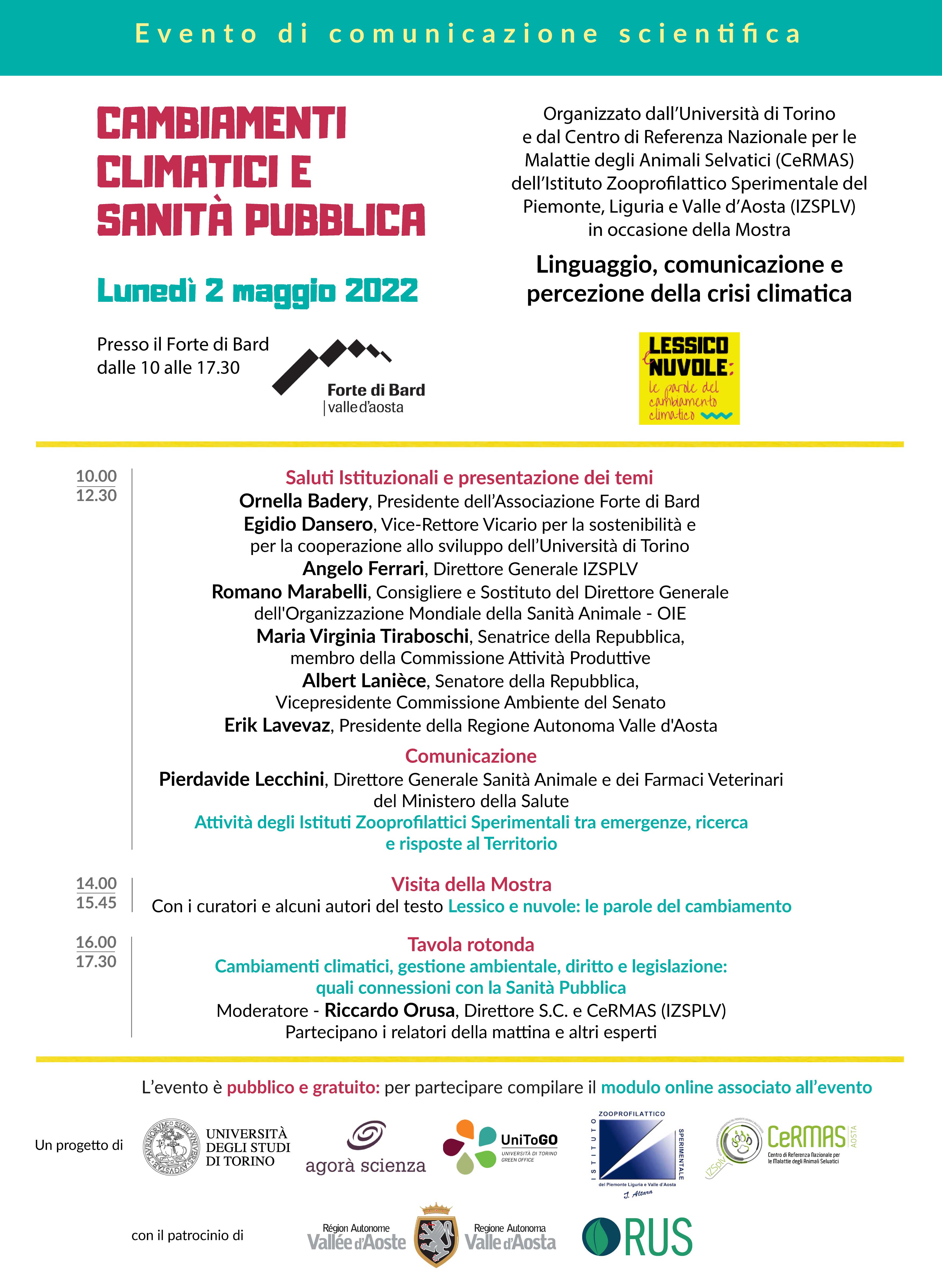 Locandina cabiamenti climatici