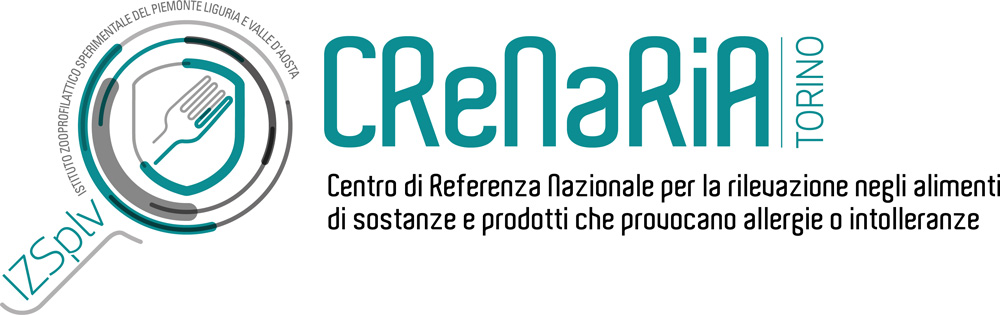 logo Crenaria, Centro di Referenza Nazionale per la rilevazione negli alimenti di sostanze e prodotti che provocano allergie o intolleranze