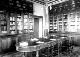 Un'immagine della Vecchia Biblioteca negli anni '50.