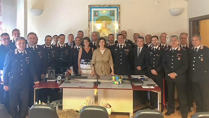 corso di formazione in buone pratiche in sicurezza alimentare destinato al personale del corpo dei Nuclei Antisofisticazioni e Sanità dell'Arma dei Carabinieri